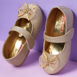 mine sole Minesole Bow Detailed Ballerinas - Gold-picture-35