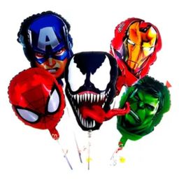 Bubble Trouble 5PCS Superhero Foil Balloons for Boys Birthday item, Baby Shower Avenger Themed Party Decorations (Pack of 5 , Multicolor)-picture-18
