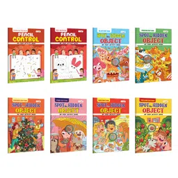 gowoo My First Activity Book Pencil Control and Spot the Hidden Object Orange, Red, Yellow, Green, Blue and Pink Edition :- Kids Activity Book - Early Learning - Activities for Children | Pack of 8 Books-picture-19