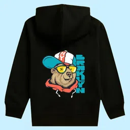 NUSYL Unisex Full Sleeves Dog Printed Sweatshirt - Black image 3