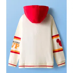 Pine Kids Disney Fleece Knit Full Sleeves Hooded Sweatshirt With Mickey & Friends Graphics & Thread Overlock Detailing - Multicolor image 2