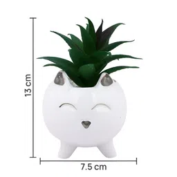 Myntra Elegant Homes White 1 Pieces Artificial Plant With Pot image 2