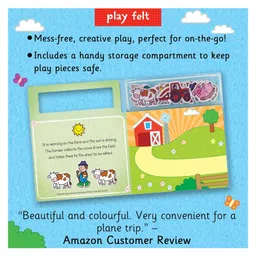 scholastic Felt Play & Learn-Animals Board Book By Erin Ranson - English image 4