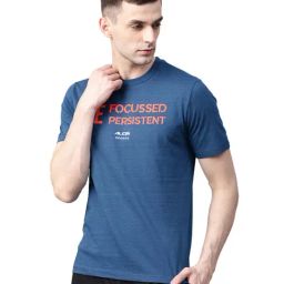 Alcis Dark Blue Cotton T-Shirt-picture-46