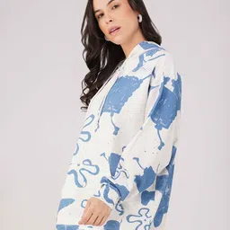 THE CLOTHING FACTORY Women Printed Hooded Sweatshirt image 5