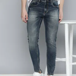 Mast & Harbour Men Slim Fit Light Fade Stretchable Jeans-picture-13