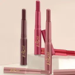 JUSTGOLD Long Lasting Matte Lipstick With Vitamin E & Aloe Vera - 4 g - Almond 04-picture-17