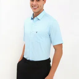 Allen Solly Blue Cotton Slim Fit Printed Shirt image 3