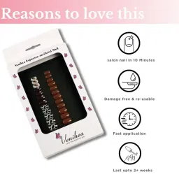 Venihea Espresso Artificial Nails - Set of 24 image 3