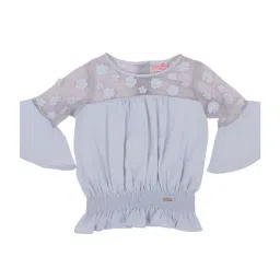 Cutecumber Kids Blue Embellished Top-image-36