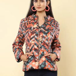 Label Ritu Kumar Multicolor Floral Print Jacket-picture-2