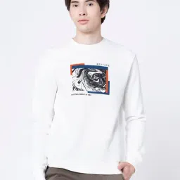 Red Tape Off White Round Neck Sweatshirt-image-53