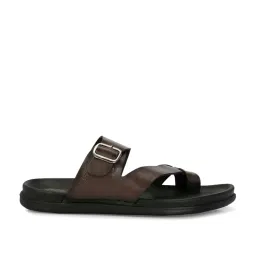 Hitz Men's Brown Toe Ring Sandals image 3