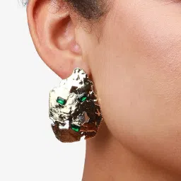Sohi goldplated studs for women image 3
