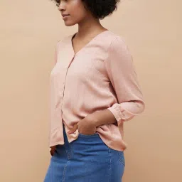 Fame Forever by Lifestyle Pink Self Pattern Top image 3