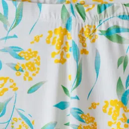 R&B Kids White Floral Regular Fit Leggings image 3