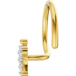Sparkles Lab Grown Diamond 14k (585) Yellow Gold Nosepin for Women image 3