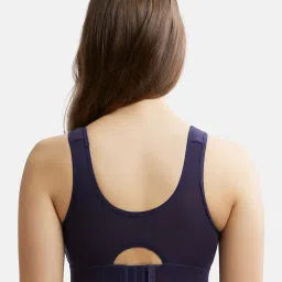 Jockey JW12 Women's Wirefree Padded Tencel Lyocell Elastane Full Coverage Lounge Bra image 3