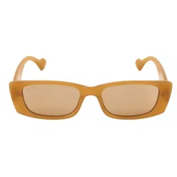 Ted Smith CHOCOEYE_NUDE Brown Rectangular Sunglasses image 3
