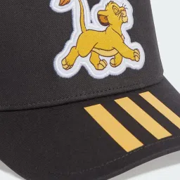 adidas Dark Grey Lion King Striped Baseball Cap - Extra Small image 3