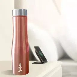 EDUWAY Lio Water Bottle ‎Stainless Steel 100% Leaf Proof 1 L Rose Gold (Pack of 4) image 4