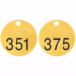 BRADY 38.1mm(1-1/2 Inch) Stamped Numbered Tags for General Purpose, 35TD71 (Pack of 25)-image-93