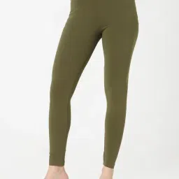 R&B Olive Cotton Leggings-picture-28