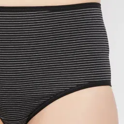 Clovia Black Striped Hipster Panty image 4