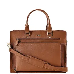 Eske Brown Leather Large Laptop Messenger Bag-image-23