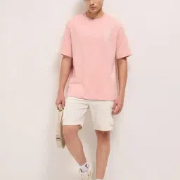 The Bear House Pink Cotton Printed Regular Fit T-Shirt image 3