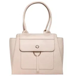 Caprese Dakota Beige Faux Leather Textured Shoulder Handbag-picture-12