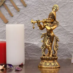 CraftVatika Gold-Toned Religious Idol Showpiece image 4