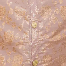 KID1 Printed Pure Silk Sherwani Set image 3