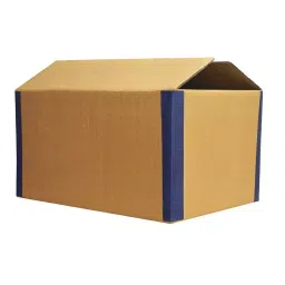 Jia Industries 20 x 20 x 20 inch Corrugated Box (Pack of 10 Box, Blue;Brown)-image-0