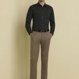 Allen Solly Men Slim Fit Spread Collar Floral Printed Cotton Formal Shirt image 3