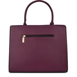 LAVIE LUXE Textured Oversized Structured Satchel with Applique image 2