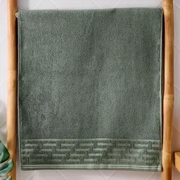 Home Centre Fiesta Donald Green Self Design 120 GSM Cotton Hand Towel-picture-38