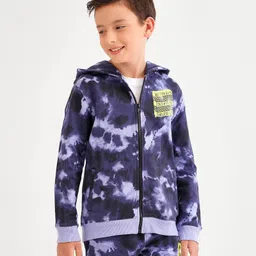 Primo Gino Full Sleeves Hooded Sweatshirt All Over Print Cloud And HD Print - Multicolor-image-41