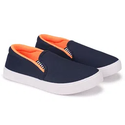 BERSACHE Solid Slip On Shoes - Blue-picture-37