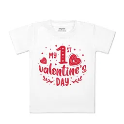 Arvesa Kids Typography Printed Applique T-shirt-picture-38