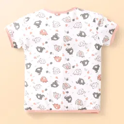 OHMS Single Jersey Knit Half Sleeves Jhablas with Animal Print & Stripes Pack of 5 - Multicolor image 3