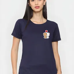 SZN Women Printed Applique T-shirt-image-51