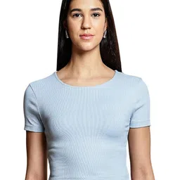 ONE SKY Women Ribbed Fitted Crop Top-picture-26