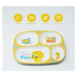 HOOM Melamine 4 Section Plate -Tweety image 5