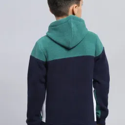 Monte Carlo Boys Navy Blue Polyester Blend Solid Sweatshirt image 2