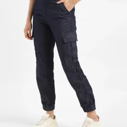 Levi's Navy Mid Rise Slim Fit Cargo Joggers image 3