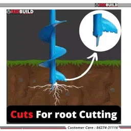 REDBUILD 152.4 mm (6 Inch) Blade Earth Auger Hole Digger for Gardening image 5