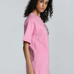 Puma Pink Cotton Printed Sports T-Shirt image 3