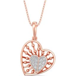 Joyalukkas 18k Rose Gold & Diamond Pendant with Chain for Women-picture-9
