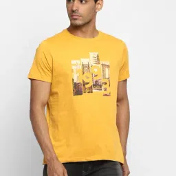 Turtle Yellow Cotton Crew T-Shirt-image-30